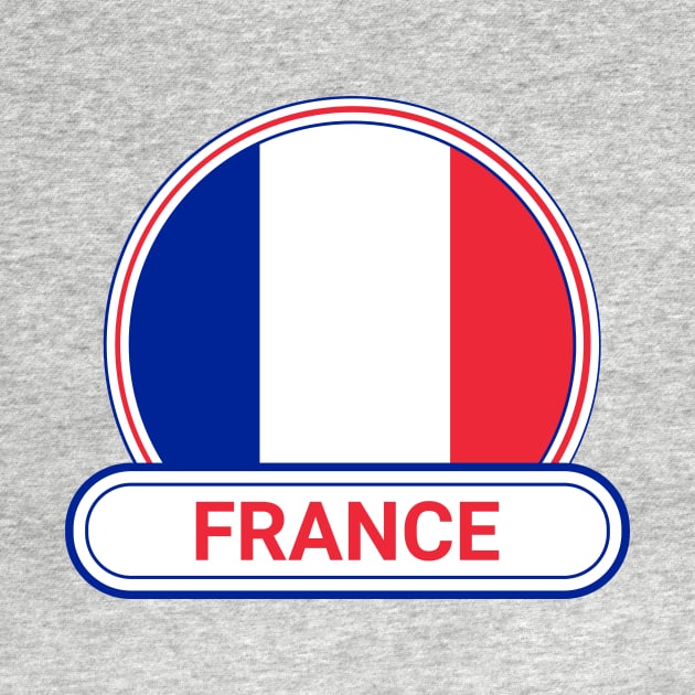 France Country Badge - France Flag by Yesteeyear